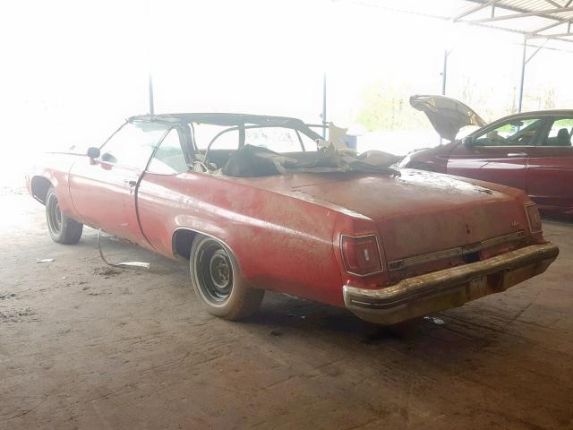 3N67T5M299130 - 1975 OLDSMOBILE DELTA 88 RED photo 3