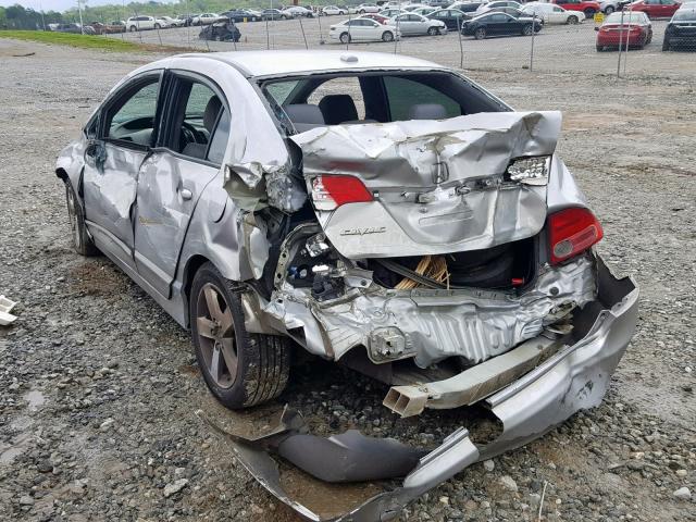 2HGFA16948H514106 - 2008 HONDA CIVIC EXL SILVER photo 3