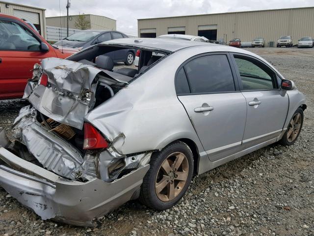 2HGFA16948H514106 - 2008 HONDA CIVIC EXL SILVER photo 4