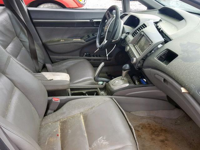 2HGFA16948H514106 - 2008 HONDA CIVIC EXL SILVER photo 5