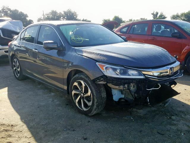 1HGCR2F83GA150735 - 2016 HONDA ACCORD EXL GRAY photo 1