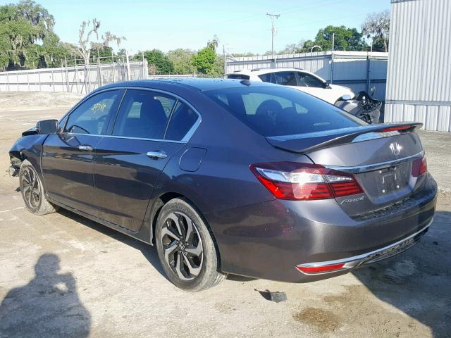 1HGCR2F83GA150735 - 2016 HONDA ACCORD EXL GRAY photo 3