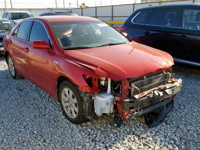 4T1BB46K78U045133 - 2008 TOYOTA CAMRY HYBR RED photo 1