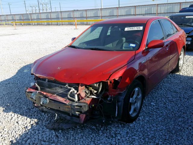 4T1BB46K78U045133 - 2008 TOYOTA CAMRY HYBR RED photo 2