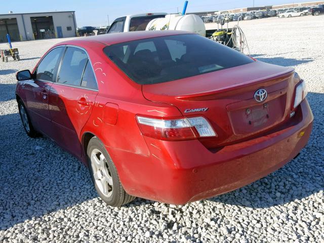 4T1BB46K78U045133 - 2008 TOYOTA CAMRY HYBR RED photo 3