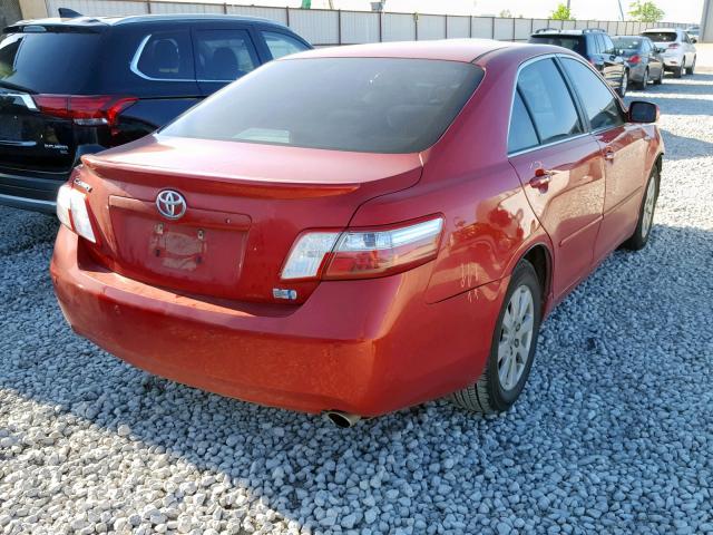 4T1BB46K78U045133 - 2008 TOYOTA CAMRY HYBR RED photo 4