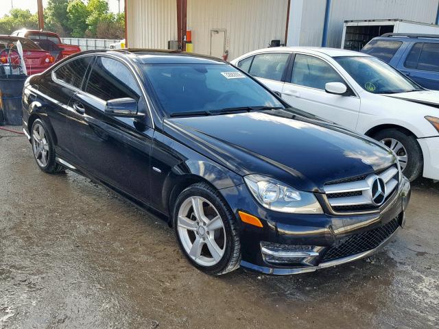 WDDGJ4HB8CF778918 - 2012 MERCEDES-BENZ C 250 BLACK photo 1