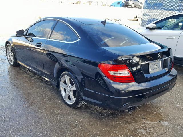 WDDGJ4HB8CF778918 - 2012 MERCEDES-BENZ C 250 BLACK photo 3