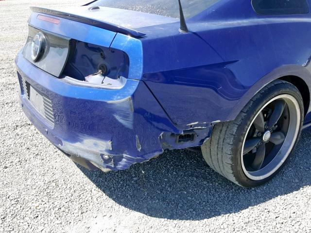 1ZVBP8CF7D5284624 - 2013 FORD MUSTANG GT BLUE photo 9