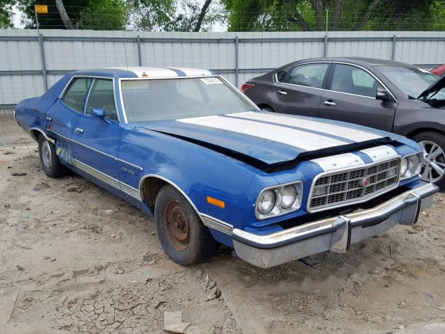 3A31H117288 - 1973 FORD GRNDTORINO BLUE photo 1