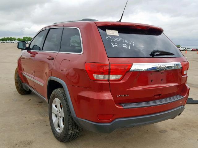 1J4RS4GG0BC531559 - 2011 JEEP GRAND CHER RED photo 3