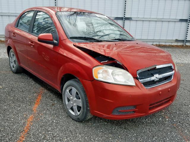 KL1TD5DE7AB044160 - 2010 CHEVROLET AVEO LS RED photo 1
