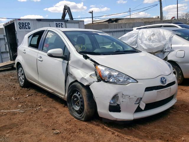 JTDKDTB38E1073429 - 2014 TOYOTA PRIUS C WHITE photo 1