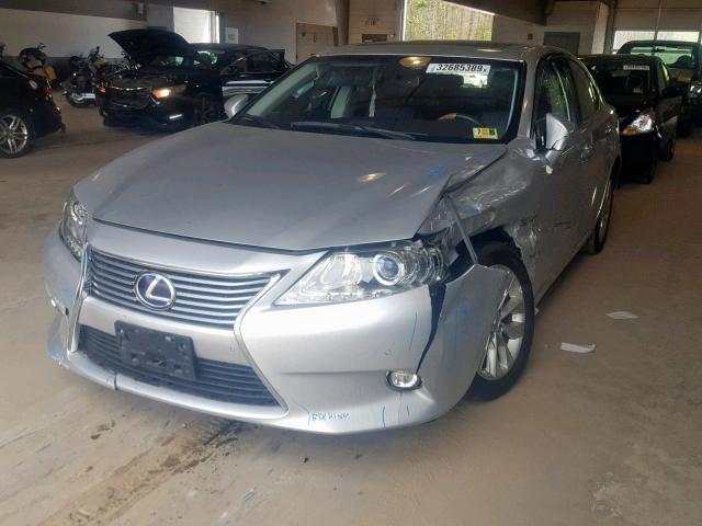 JTHBW1GG7E2051294 - 2014 LEXUS ES 300H GRAY photo 2