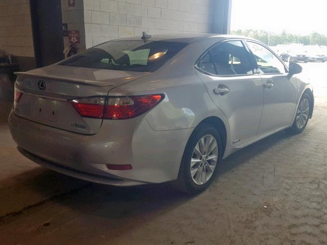 JTHBW1GG7E2051294 - 2014 LEXUS ES 300H GRAY photo 4