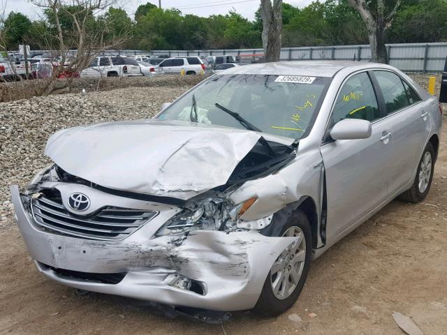 4T1BB46K39U079779 - 2009 TOYOTA CAMRY HYBR SILVER photo 2