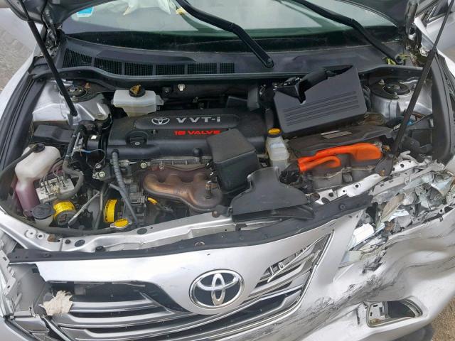 4T1BB46K39U079779 - 2009 TOYOTA CAMRY HYBR SILVER photo 7