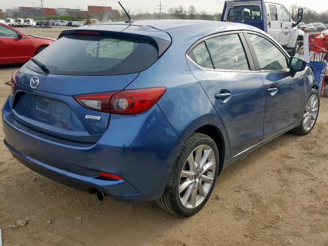 3MZBN1L77HM101518 - 2017 MAZDA 3 TOURING BLUE photo 4