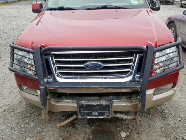 1FMEU74E98UA51506 - 2008 FORD EXPLORER E BURGUNDY photo 7