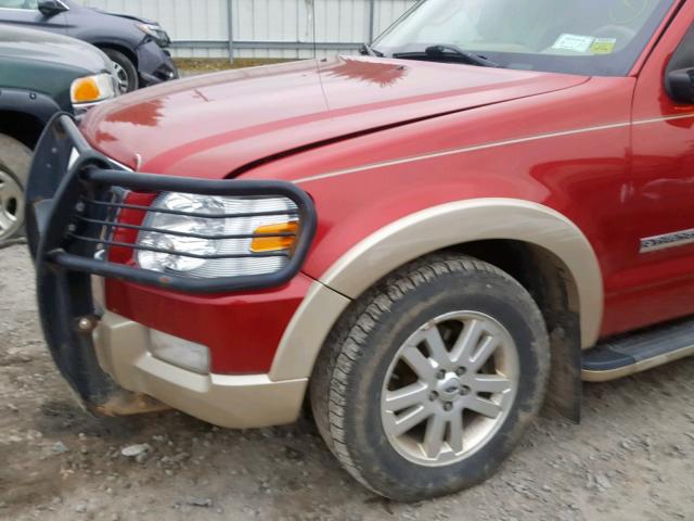 1FMEU74E98UA51506 - 2008 FORD EXPLORER E BURGUNDY photo 9