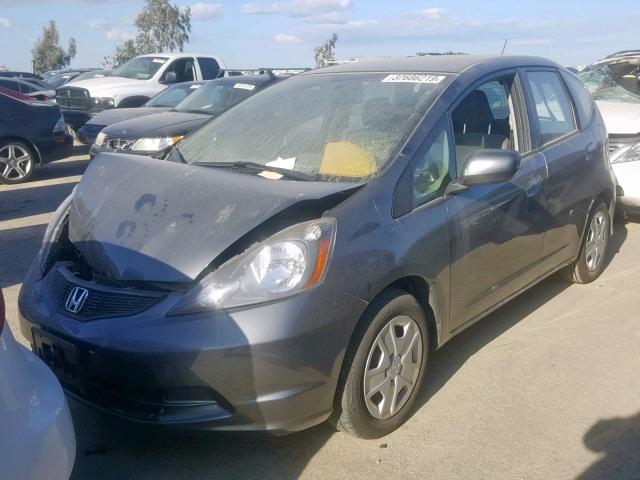 JHMGE8G38CC023266 - 2012 HONDA FIT GRAY photo 2