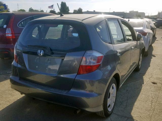 JHMGE8G38CC023266 - 2012 HONDA FIT GRAY photo 4