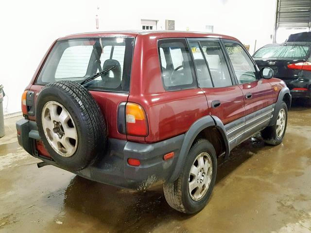 JT3HP10V8V0145315 - 1997 TOYOTA RAV4 MAROON photo 4