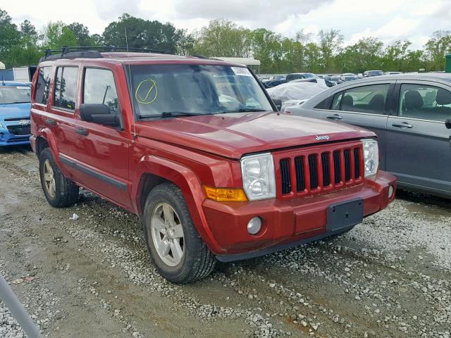 1J8HG48N86C281793 - 2006 JEEP COMMANDER RED photo 1