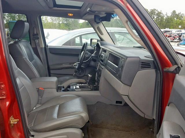 1J8HG48N86C281793 - 2006 JEEP COMMANDER RED photo 5