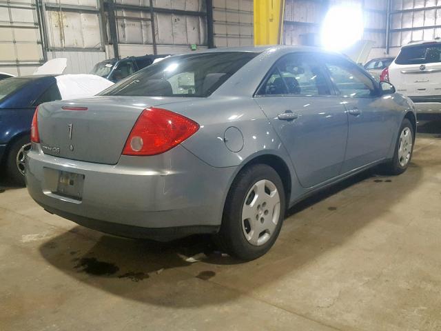 1G2ZF57B984245995 - 2008 PONTIAC G6 VALUE L TURQUOISE photo 4