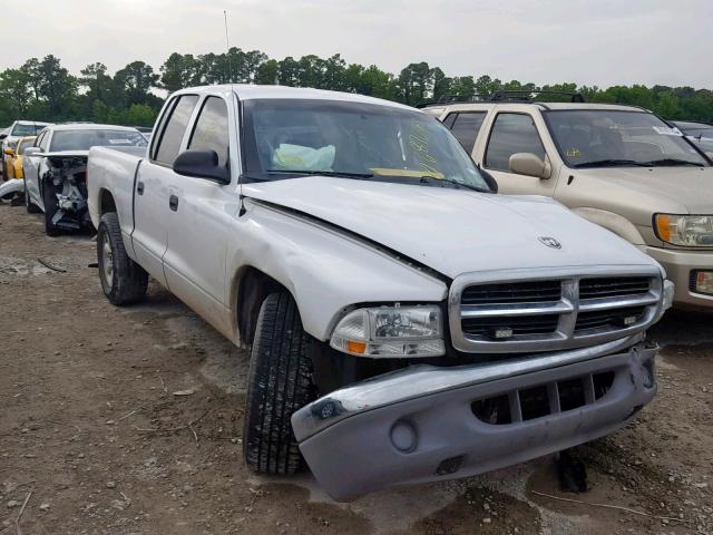 1D7HL48N94S736937 - 2004 DODGE DAKOTA QUA WHITE photo 1