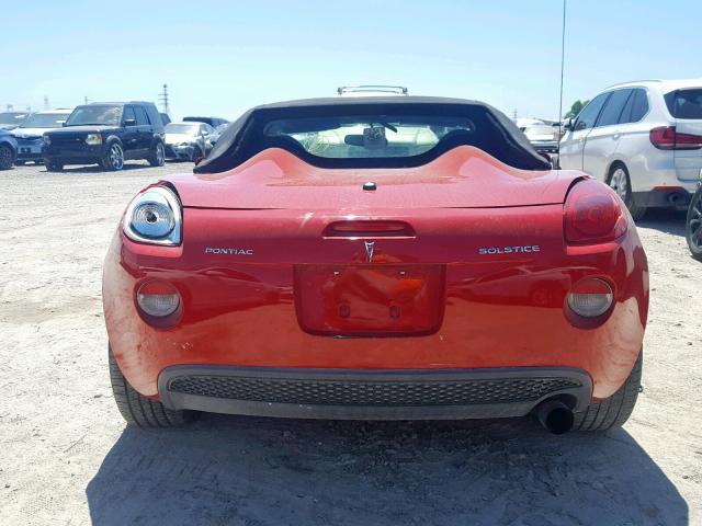 1G2MB33B26Y111741 - 2006 PONTIAC SOLSTICE RED photo 6