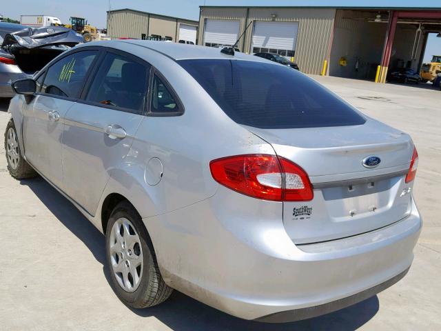 3FADP4AJ9DM204655 - 2013 FORD FIESTA S SILVER photo 3