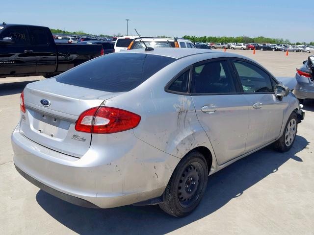 3FADP4AJ9DM204655 - 2013 FORD FIESTA S SILVER photo 4