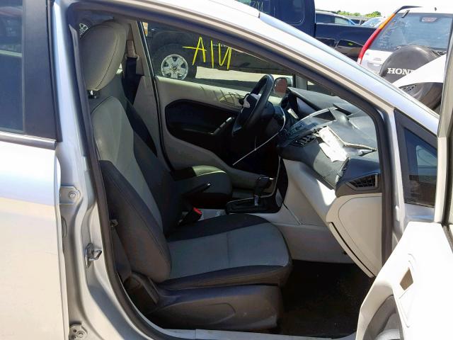 3FADP4AJ9DM204655 - 2013 FORD FIESTA S SILVER photo 5