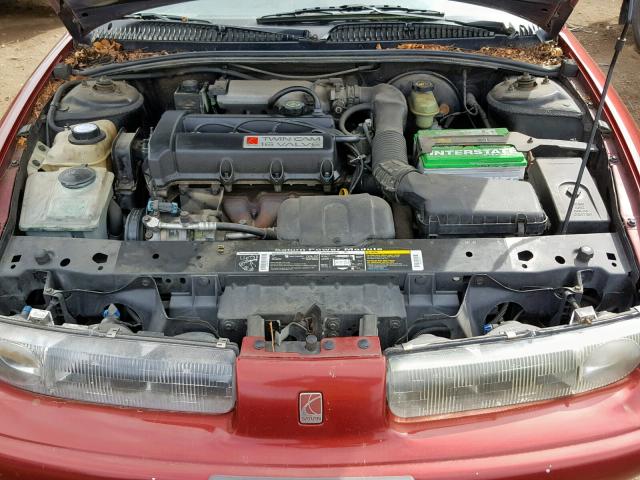 1G8ZK8277VZ101916 - 1997 SATURN SW2 RED photo 7