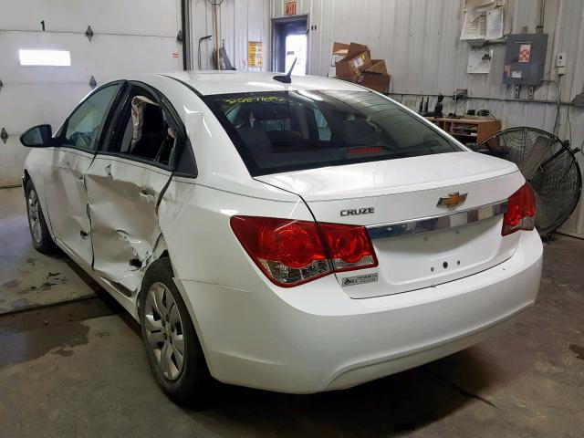 1G1PA5SHXE7144903 - 2014 CHEVROLET CRUZE LS WHITE photo 3