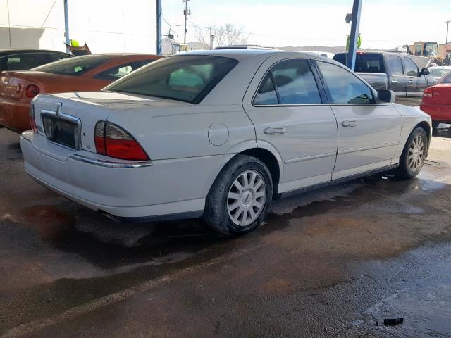 1LNHM86S94Y614935 - 2004 LINCOLN LS WHITE photo 4