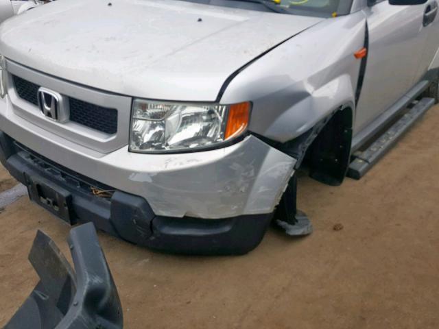 5J6YH2H7XAL004625 - 2010 HONDA ELEMENT EX SILVER photo 9