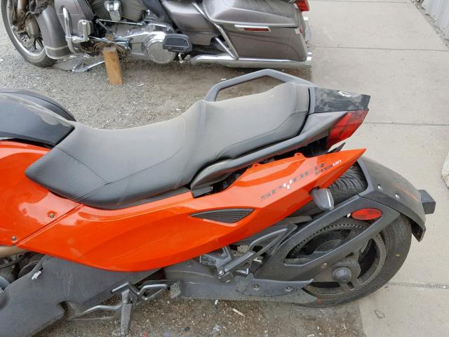 2BXJAHA17CV000232 - 2012 CAN-AM SPYDER ROA ORANGE photo 6