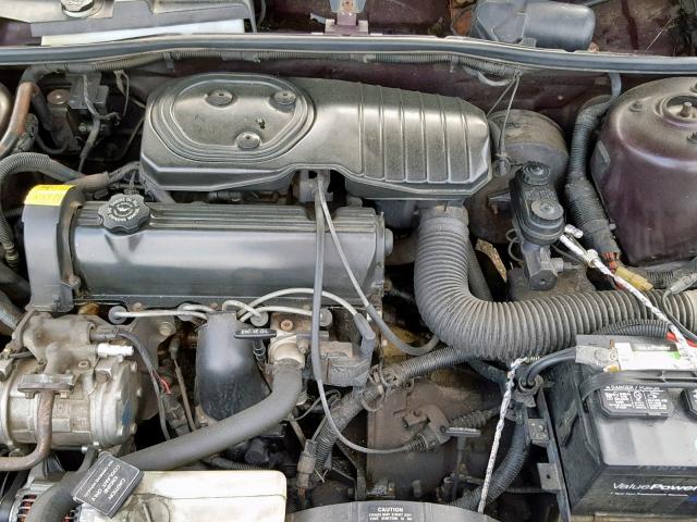 1B3XP28KXNN235108 - 1992 DODGE SHADOW AME BURGUNDY photo 7