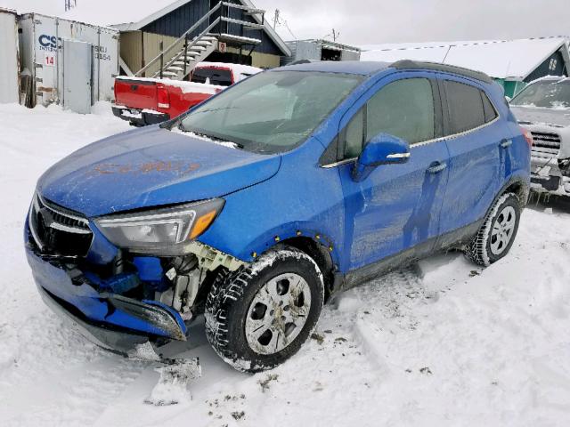 KL4CJASB2JB519839 - 2018 BUICK ENCORE PRE BLUE photo 2