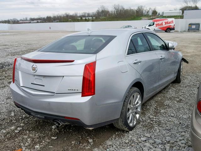 1G6AH5RX6E0167161 - 2014 CADILLAC ATS LUXURY SILVER photo 4