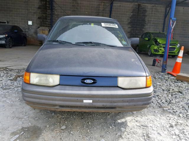 1FAPP11J1MW140719 - 1991 FORD ESCORT LX BLUE photo 9