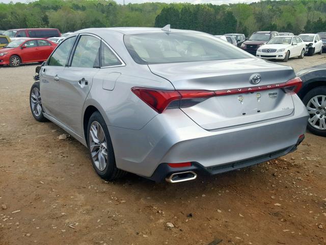 4T1BZ1FB9KU004097 - 2019 TOYOTA AVALON XLE SILVER photo 3