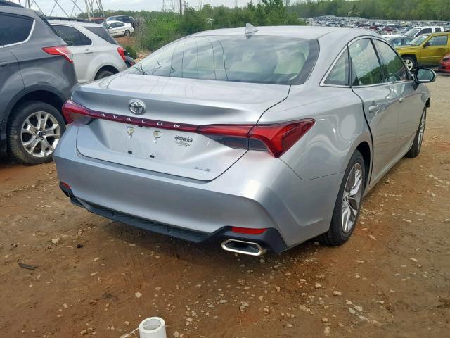 4T1BZ1FB9KU004097 - 2019 TOYOTA AVALON XLE SILVER photo 4
