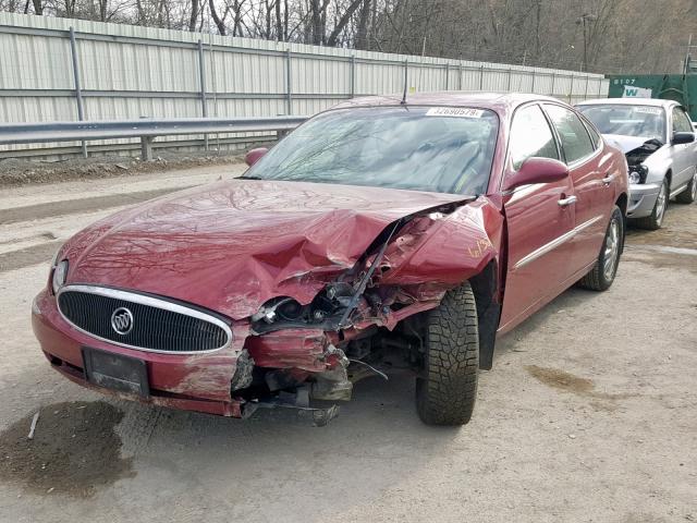 2G4WD532951337525 - 2005 BUICK LACROSSE C RED photo 2