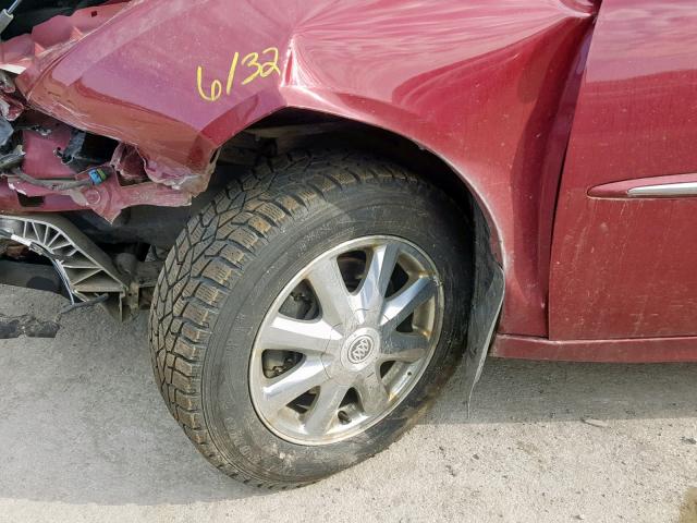 2G4WD532951337525 - 2005 BUICK LACROSSE C RED photo 9