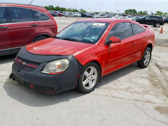 1G1AL18F487259001 - 2008 CHEVROLET COBALT LT RED photo 2