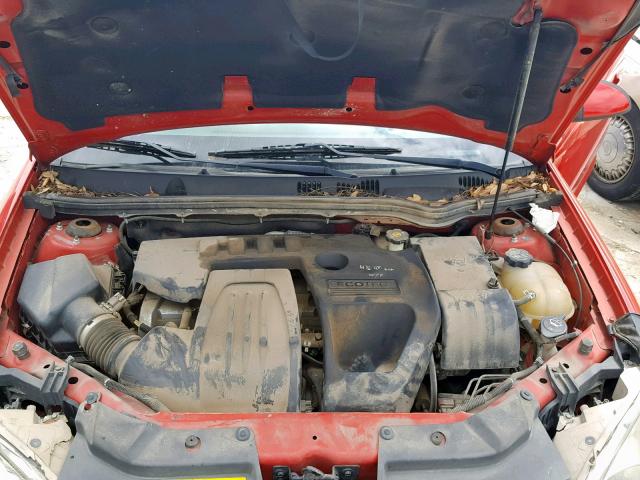 1G1AL18F487259001 - 2008 CHEVROLET COBALT LT RED photo 7